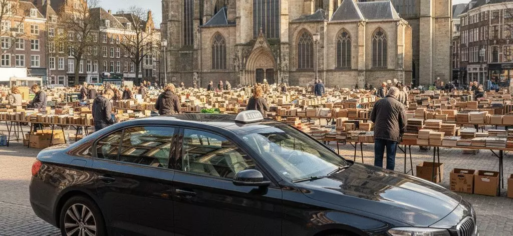 Boeken en platen struinen op markten bij Grote Kerk plein in Den Haag. Boeken en platen struinen op markten bij Grote Kerk plein in Den Haag.