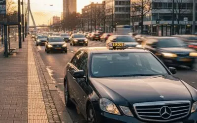 Hoeveel betaal je voor taxi vervoer naar Rotterdam Airport tijdens spits?