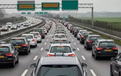 Iedereen kent het wel: je stapt in de taxi richting Schiphol en plotseling sta je muurvast op de snelweg.