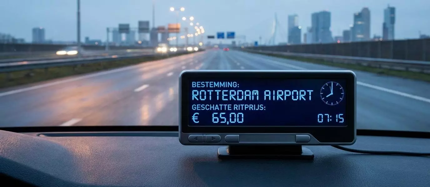 Hoe snel is een taxi van Den Haag naar Rotterdam Airport in de ochtend? Kosten van een taxiservice tussen Den Haag en Rotterdam Airport