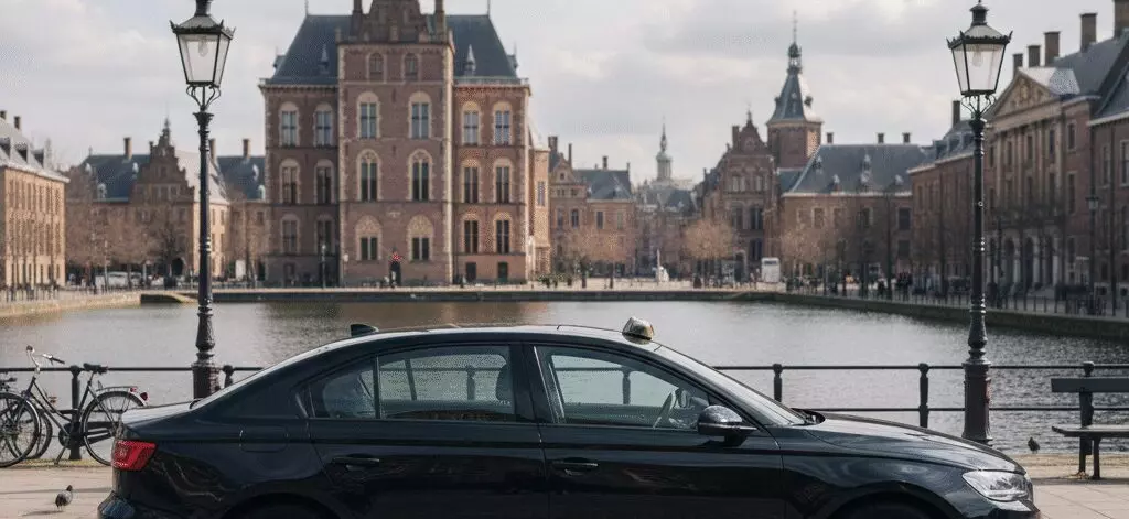 Fotodag aan Hofvijver en statige paleizen rond het Binnenhof in Den Haag.