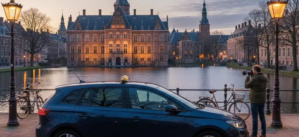 Fotodag aan Hofvijver en architectuur rond het Binnenhof in Den Haag