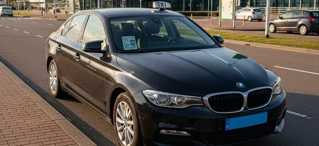 Hoe herken je vergunninghoudende taxi’s voor ritten naar Rotterdam Airport?