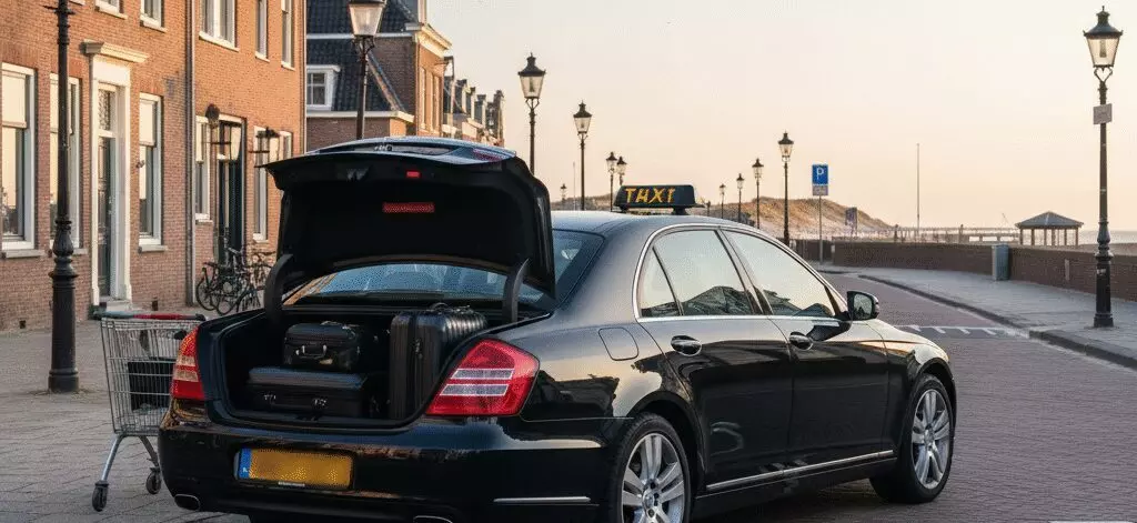 Welke factoren beïnvloeden de reistijd van een taxi naar Schiphol?