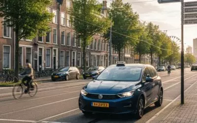 Hoe snel is een taxi van centrum naar Scheveningen boulevard?