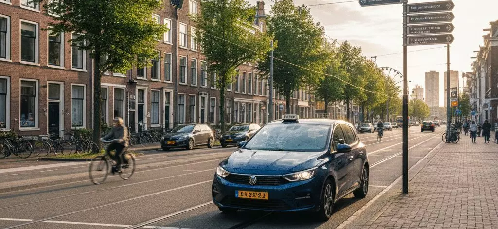 Hoe snel is een taxi van centrum naar Scheveningen boulevard?