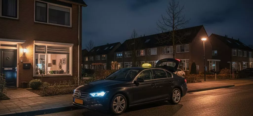 Hoe veilig is taxi vervoer naar Schiphol in de nacht?