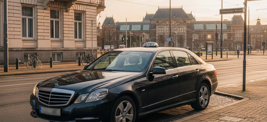 Hoe verloopt een taxirit van hotel naar attracties in Den Haag?