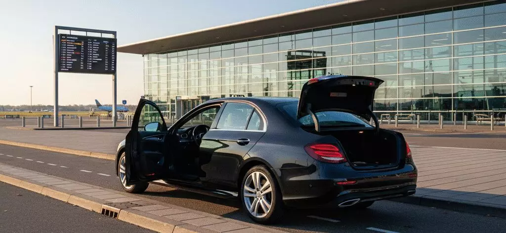 Hoe werkt taxi vervoer naar luchthavens met zakelijke factuur?