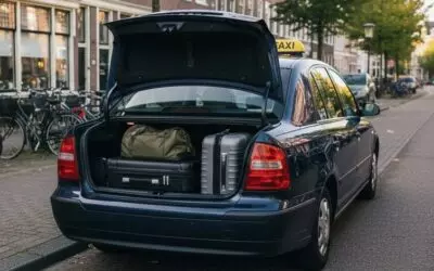 Hoeveel koffers mag je meenemen in een standaard taxi naar Rotterdam Airport?