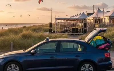 Kitesurfen bij Kijkduin en strandclubs met live muziek in Den Haag.