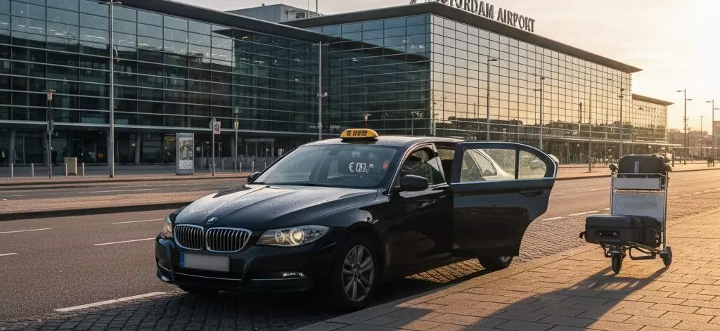Kun je een vaste prijs afspreken voor een taxi naar Rotterdam Airport?
