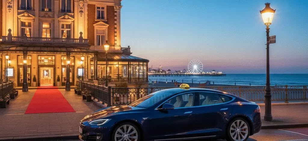 Kurhaus concertavond en diner met zeezicht vanaf de balustrade in Den Haag.