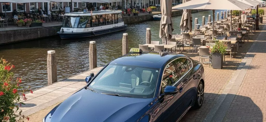 Leidschendam havengebied met terrassen en watertaxi beleving in Leidschendam.