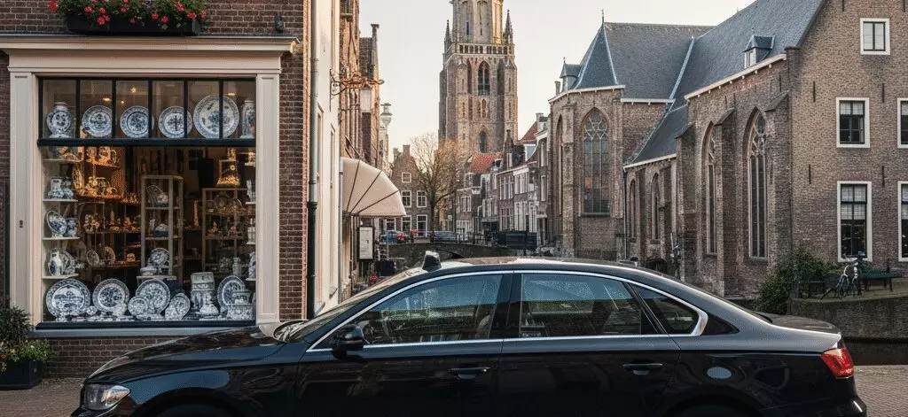 Oude Kerk in Delft en designroutes met ambacht en keramiek in Delft.