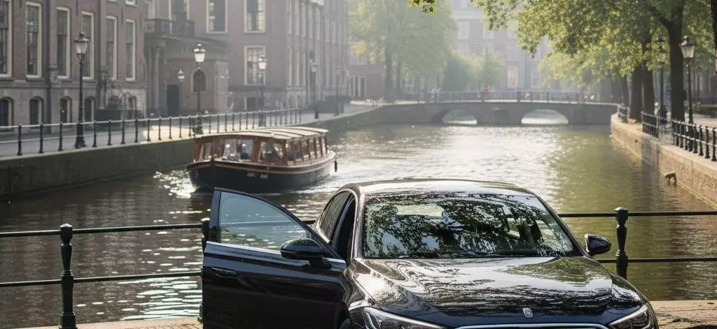Rondvaart door Haagse grachten met verhalen over stad en kunst in Den Haag.