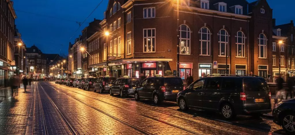 Direct een taxi vinden na je avond in Paard van Troje