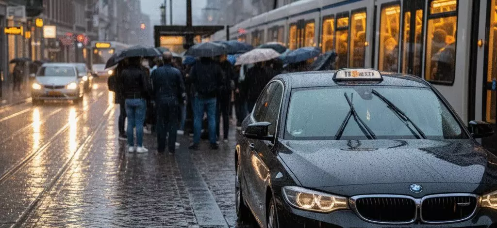 Weer als spelbreker: Waarom een taxi nemen vanaf Den Haag centrum bij slecht weer?