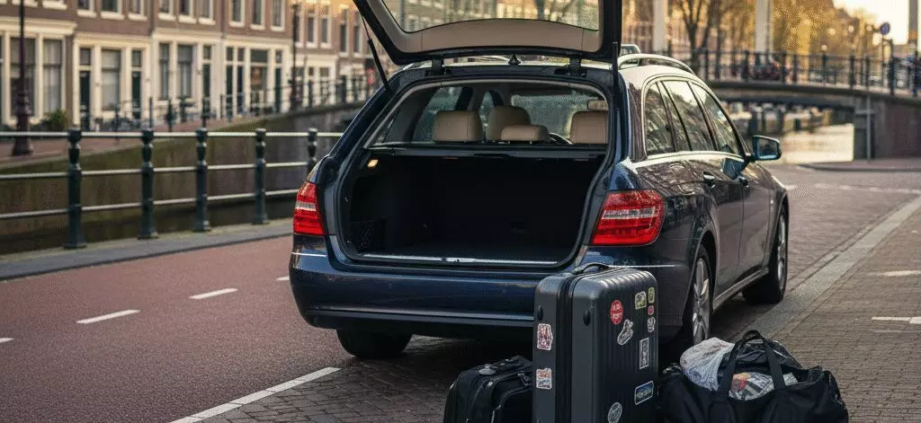 Waarom een taxi prettig is bij zware koffers en handbagage?
