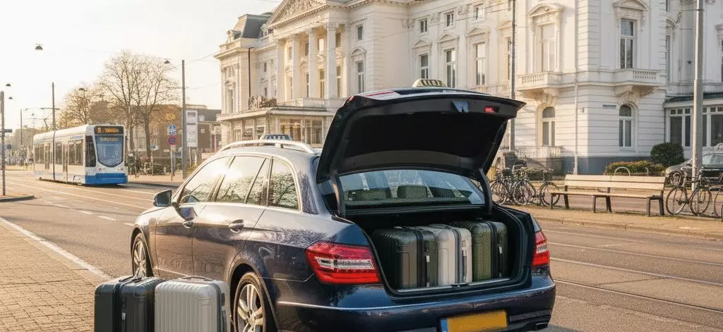 Waarom een taxi vanaf Kurhaus comfortabeler is dan OV naar Schiphol?