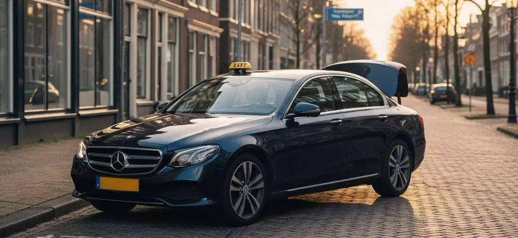 Wat is het kilometertarief voor een rit naar Rotterdam Airport?