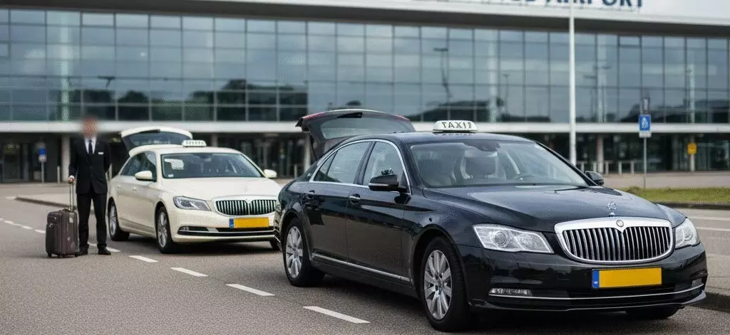 Verschil tussen gewone taxi en VIP taxi naar Rotterdam Airport