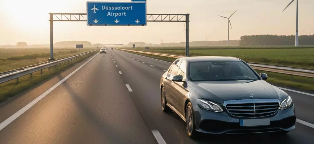 Gemiddelde tarieven voor taxi ritten naar Düsseldorf Airport
