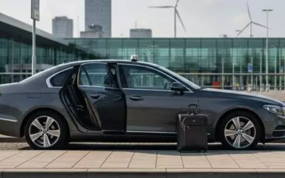 Wat zijn de opties voor taxi vervoer naar Rotterdam Airport met zakelijke factuur?