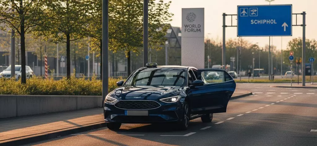 Taxi naar Schiphol vanaf congrescentrum World Forum: Altijd beschikbaar en snel geregeld
