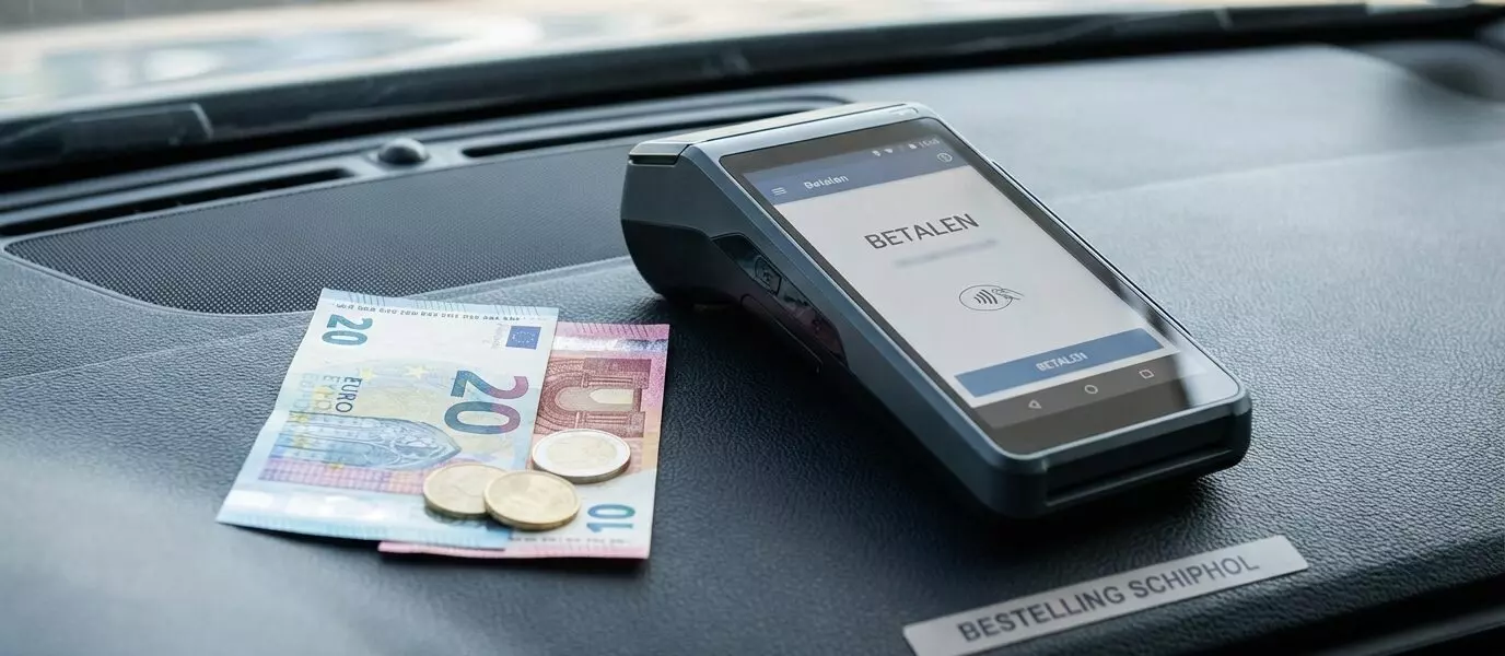 Betalen voor je taxi naar Schiphol: pinpas of contant?