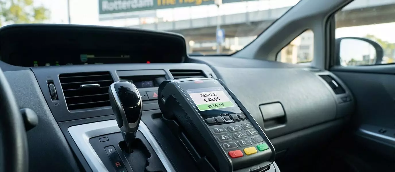 Hoe werkt betalen voor taxi’s naar Rotterdam Airport met pinpas?