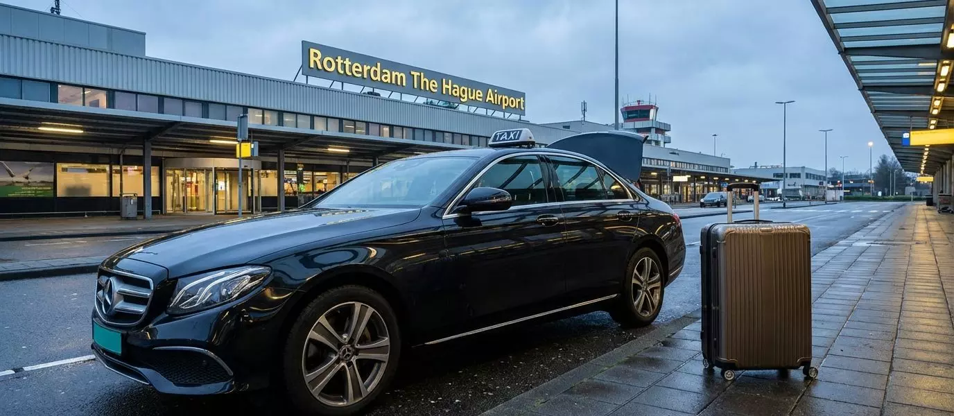 Comfort en gemak van taxi vervoer naar Rotterdam Airport