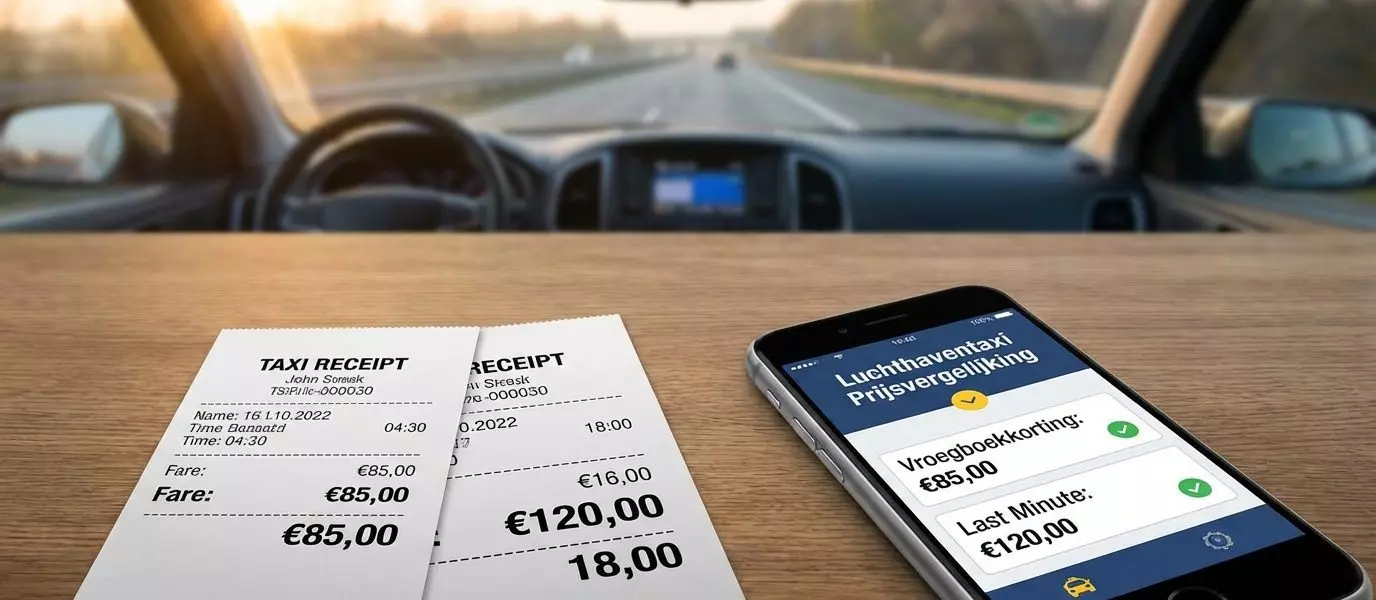 Prijsvoorbeelden en kostenbesparing bij luchthaventaxi's